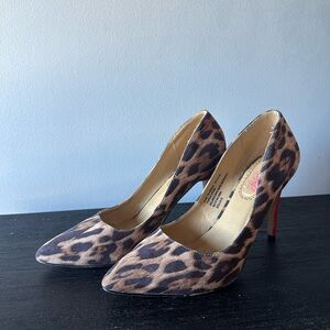 Cheetah print high heels